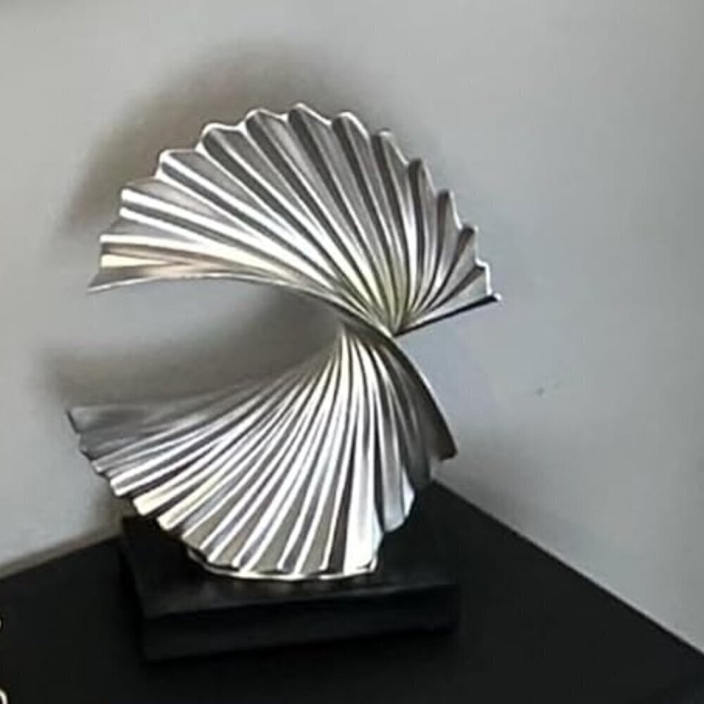 🆕Ocean Wave Sculpture Modern Funky Décor Wave Sea Ornament Resin Statue Decor